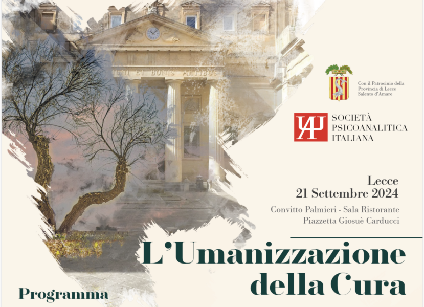 Giornata scientifica della SPI  "L'umanizzazione della cura"  Lecce, 21/09/2024