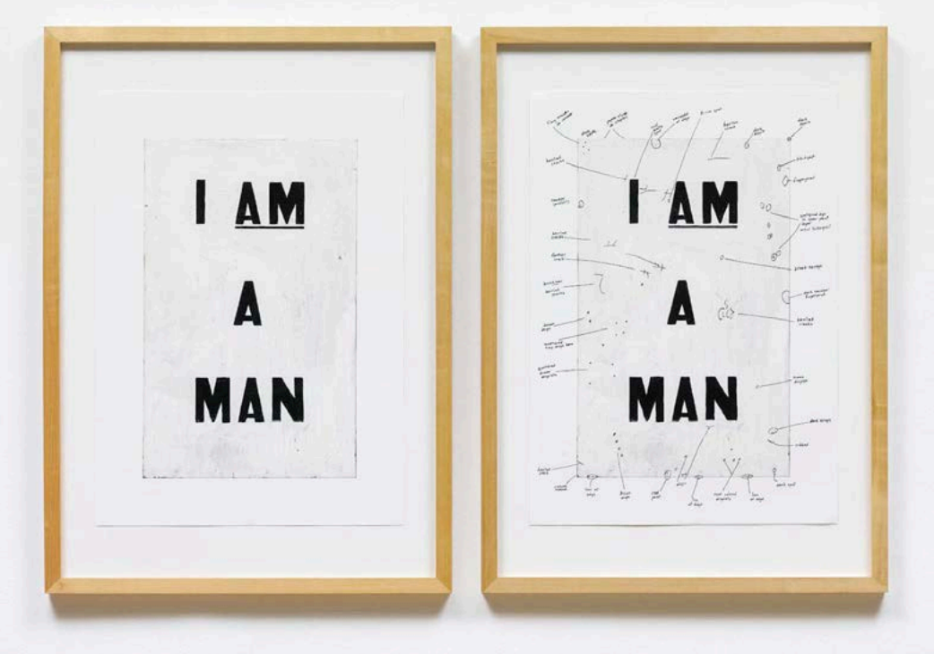 Glenn Ligon, Condition report (diptych), 2000