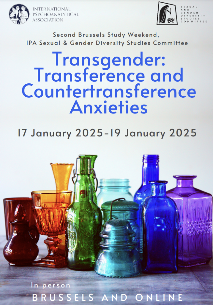 IPA Sexual & Gender Diversity Studies Committee - "Transgender: Transference and Countertransference Anxieties", Brussels 17 January 2025 – 19 January 2025